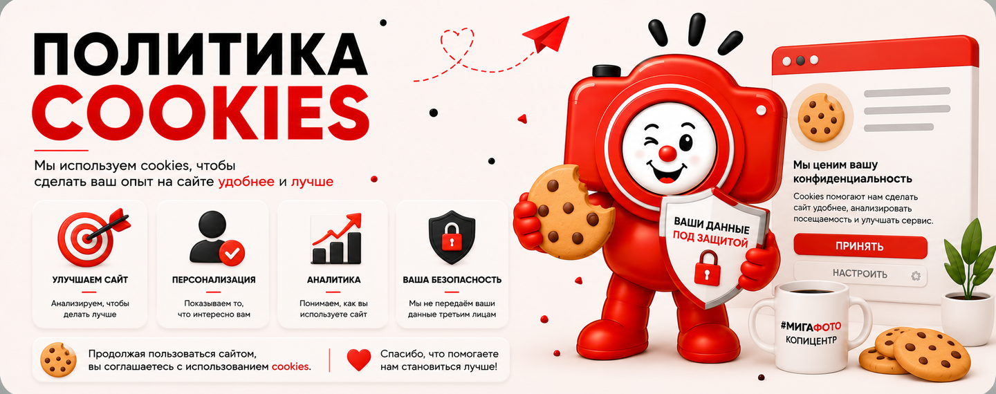 Политика cookies и защита данных на сайте МИГАФОТО