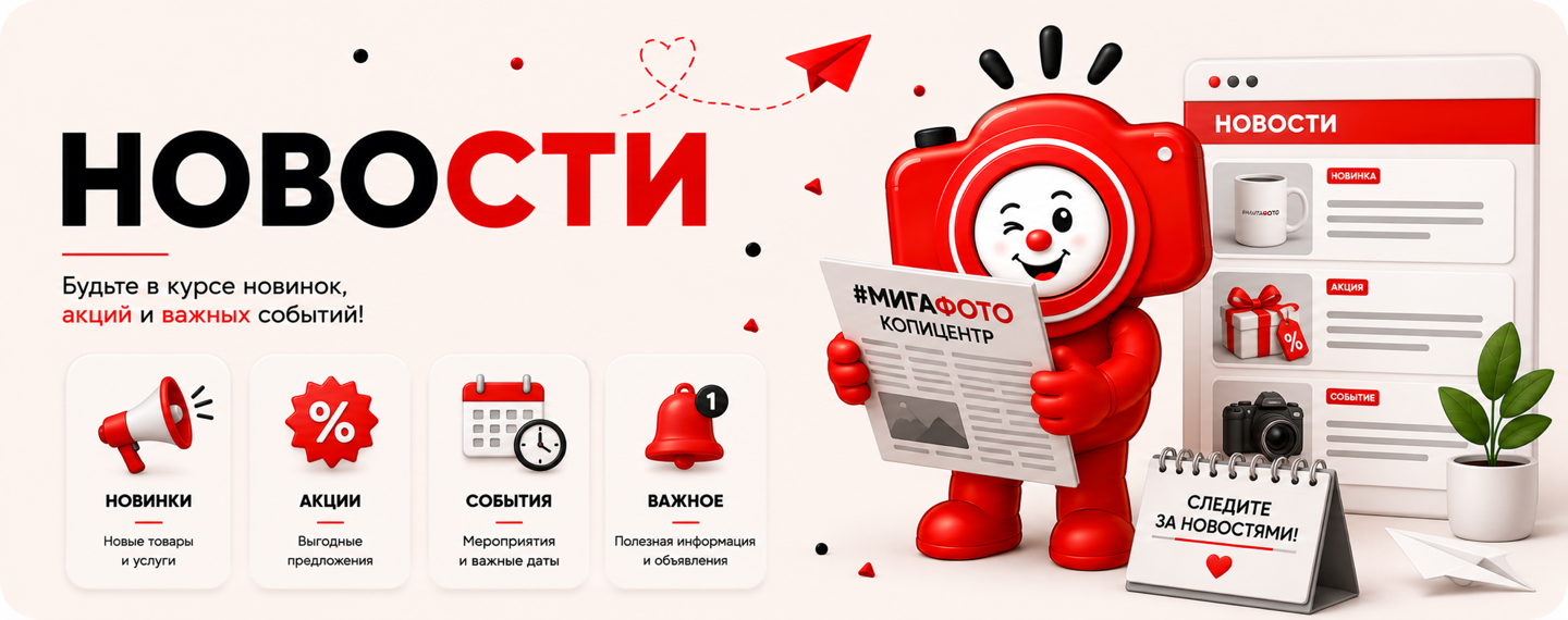 Новости, новинки и важные события МИГАФОТО